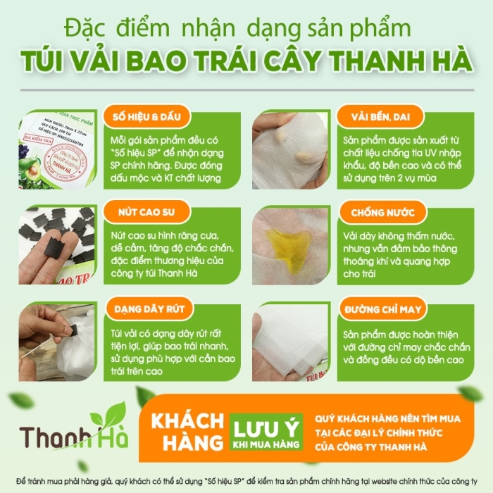Phân biệt sản phẩm chính hãng của công ty Thanh Hà Phân biệt sản phẩm chính hãng của công ty Thanh Hà