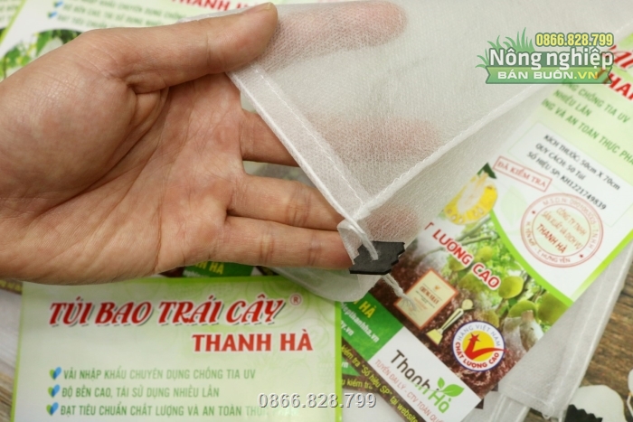 Túi có độ thông thoáng cao, không gây bí nóng khi bao bọc Túi có độ thông thoáng cao, không gây bí nóng khi bao bọc