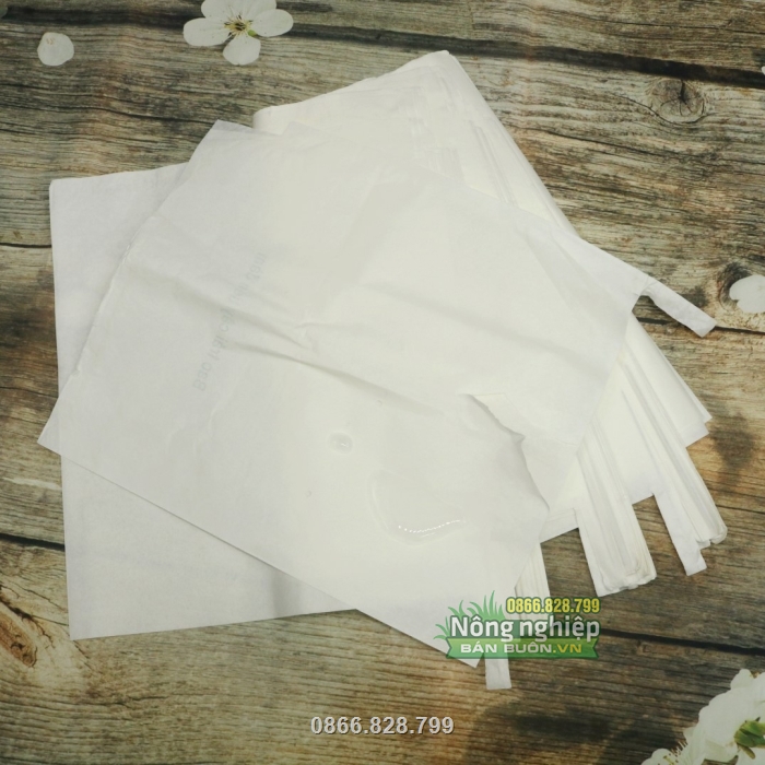 Túi màu trắng nên không làm vỏ trái bị biến đổi màu sắc Túi màu trắng nên không làm vỏ trái bị biến đổi màu sắc